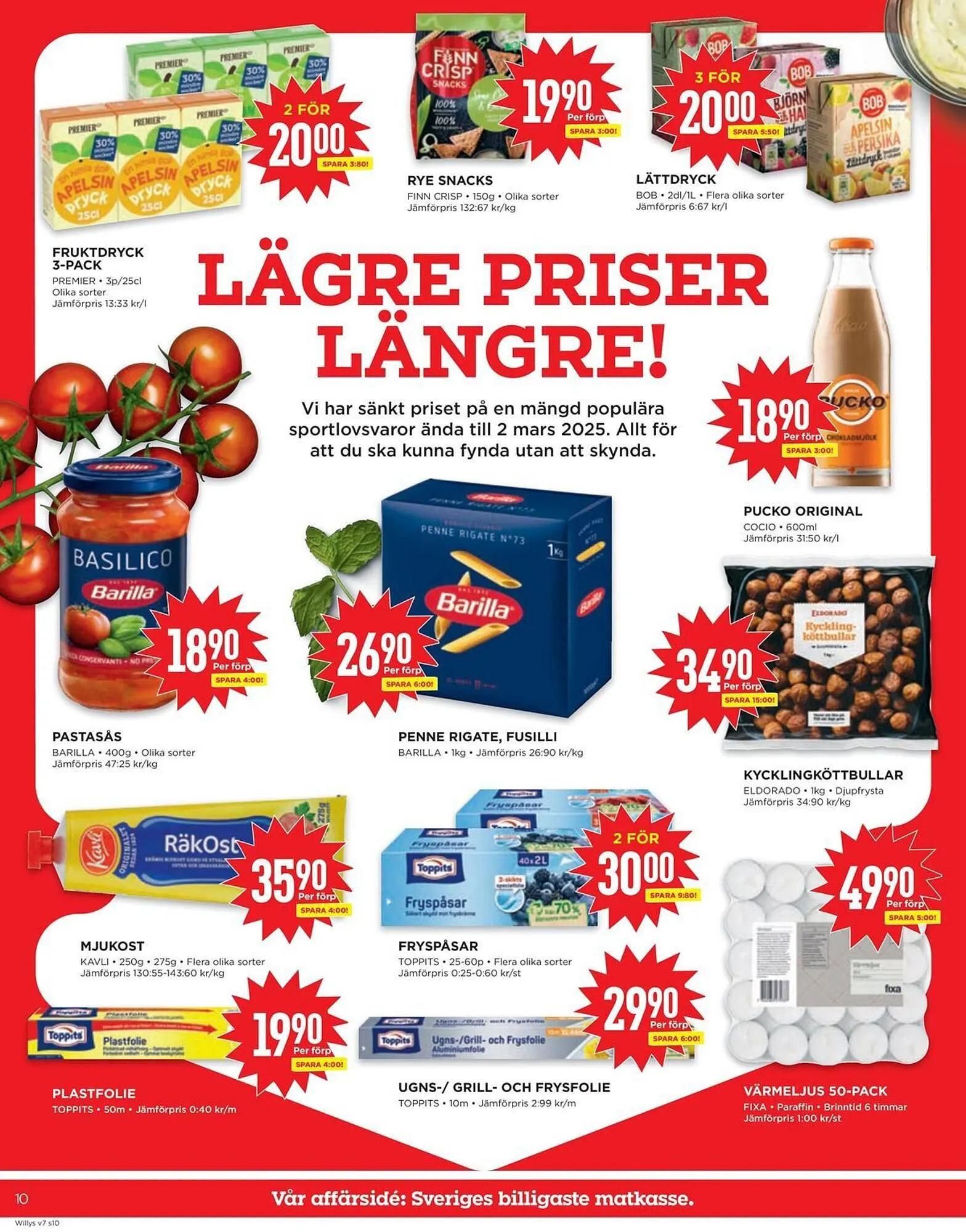Willys reklamblad från 7 februari till 16 februari 2025 - Reklamblad sidor 10