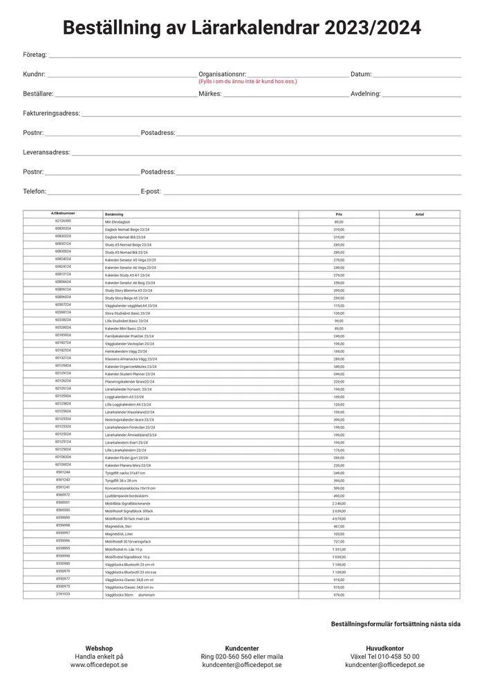 Office Depot 2023 - 2024 från 8 februari till 31 december 2025 - Reklamblad sidor 16