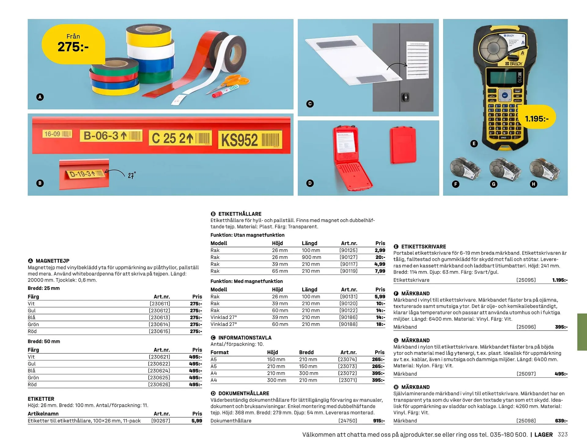AJ Produkter reklamblad från 1 januari till 31 december 2025 - Reklamblad sidor 323
