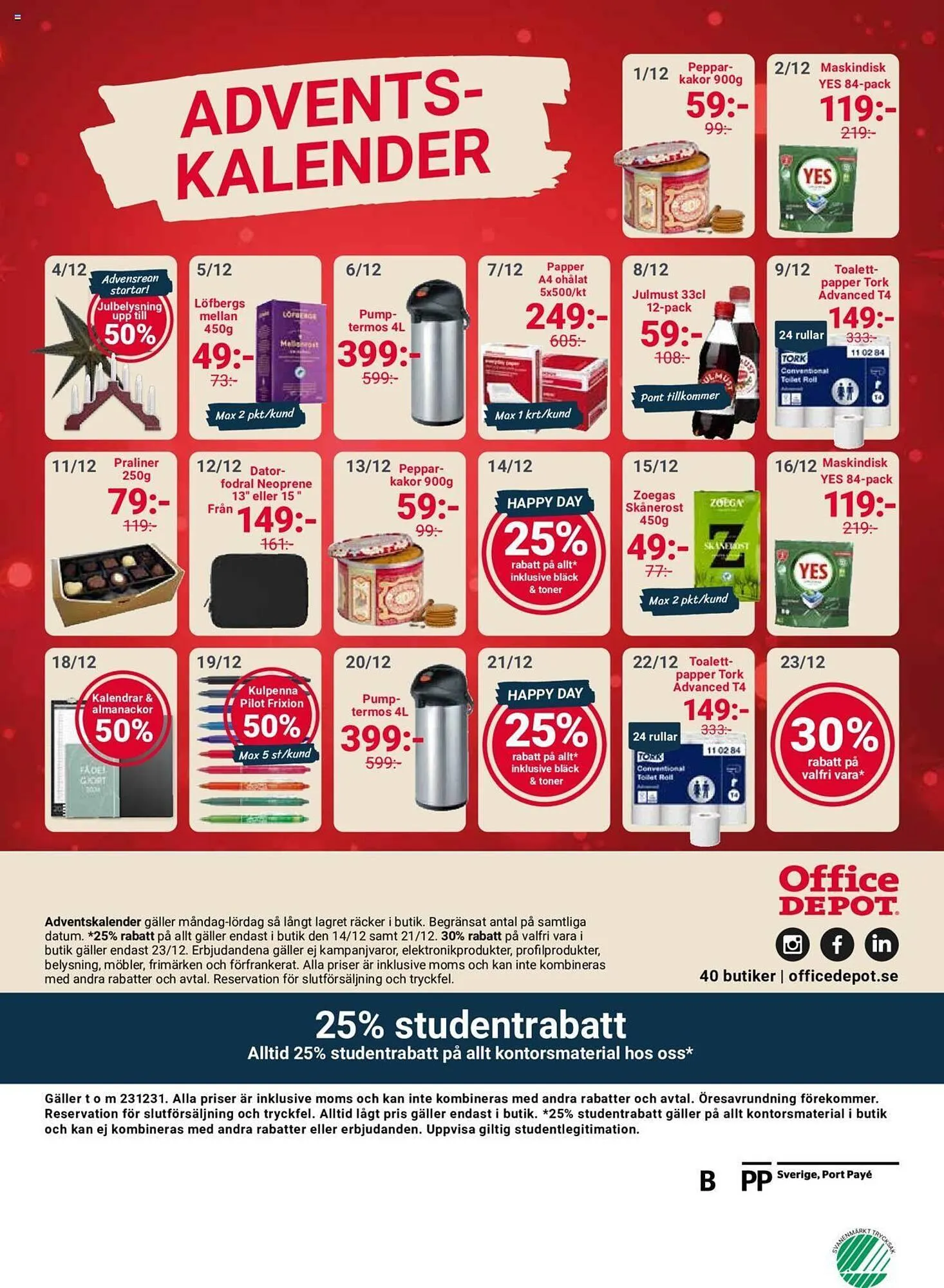 Office Depot reklamblad från 5 december till 31 december 2023 - Reklamblad sidor 12
