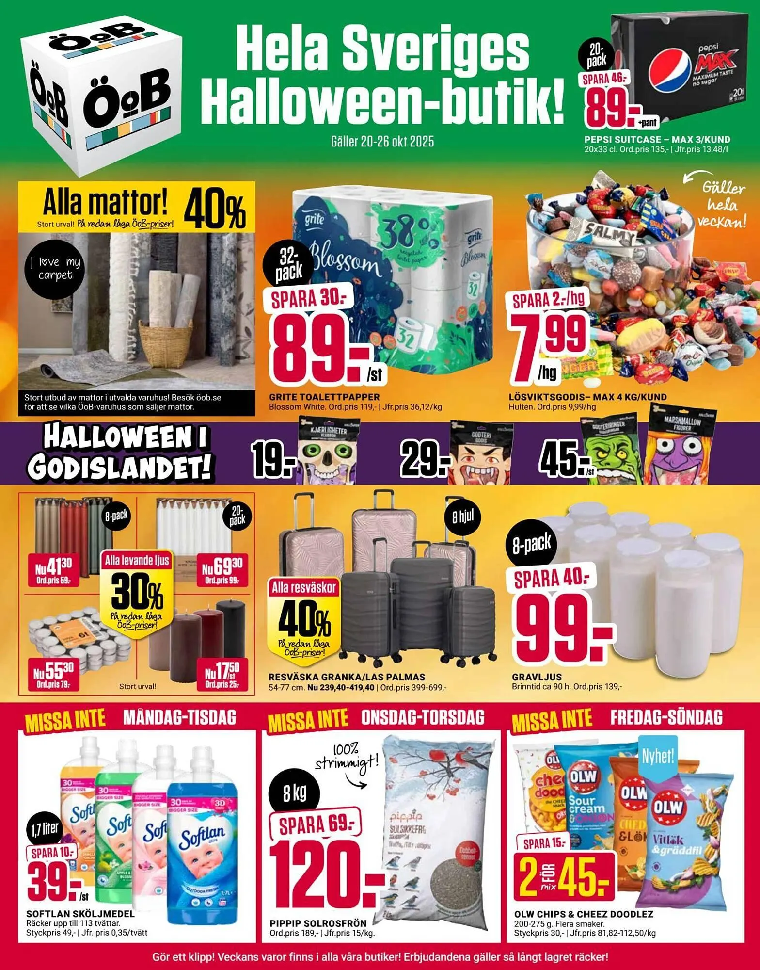 ÖoB annonsblad från 20 oktober till 26 oktober 2025 - Reklamblad sidor 1