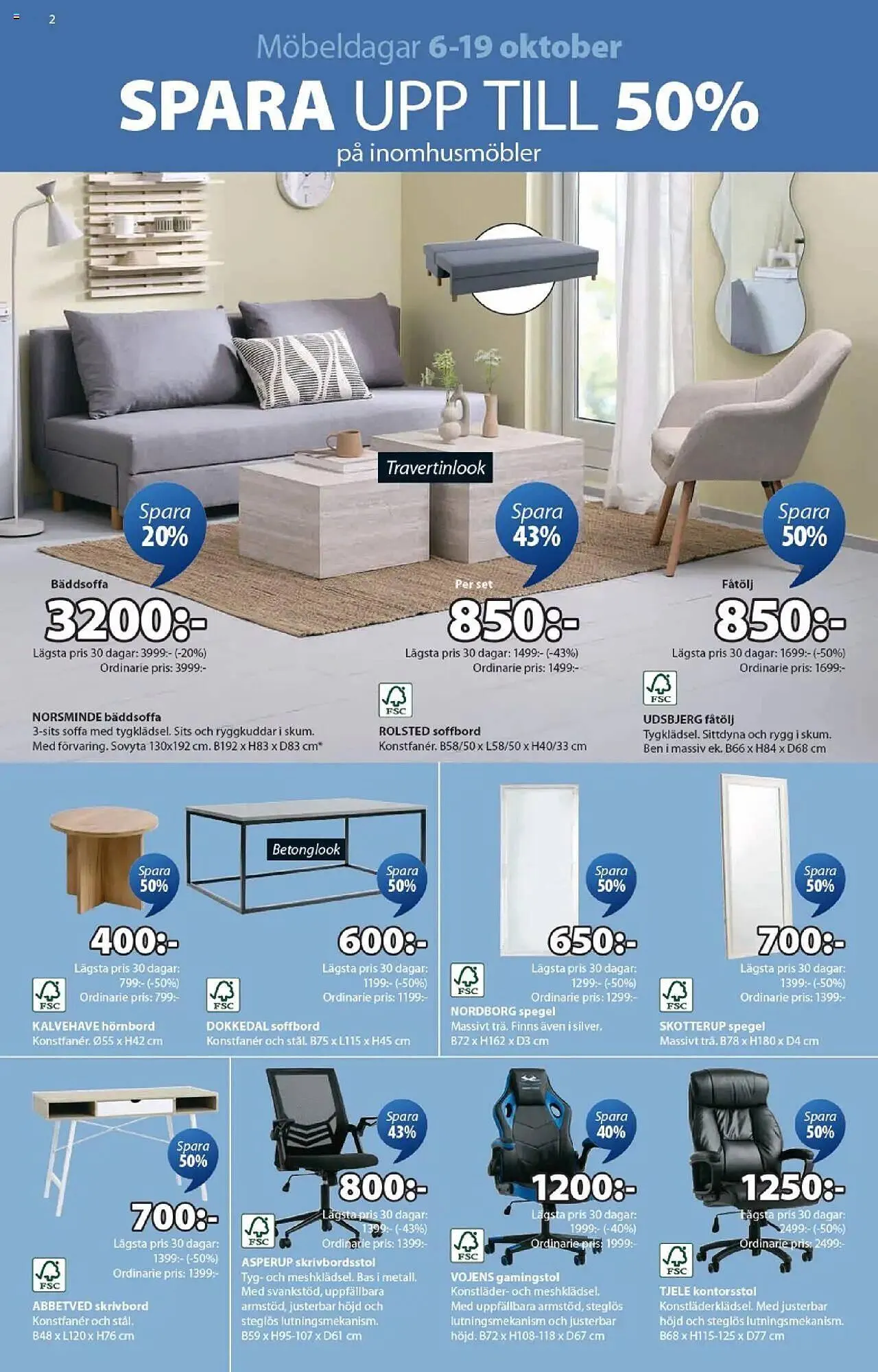 JYSK reklamblad från 6 oktober till 19 oktober 2025 - Reklamblad sidor 2