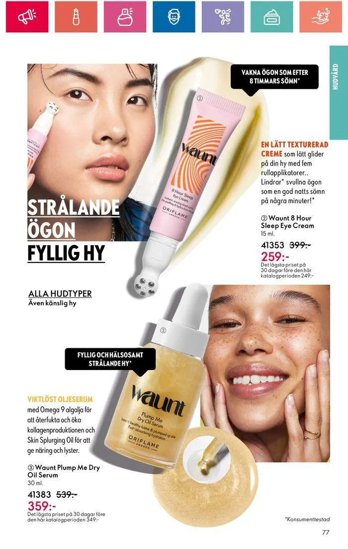 Oriflame reklamblad från 20 juni till 4 juli 2024 - Reklamblad sidor 77
