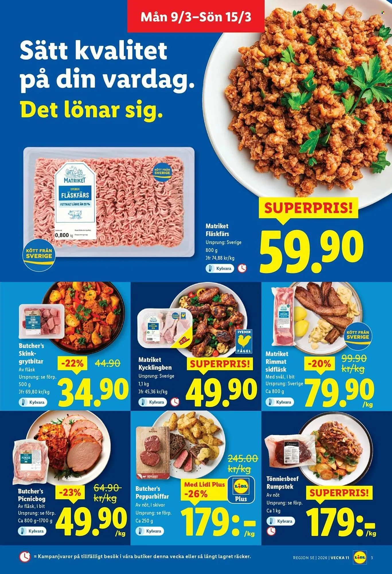 Lidl reklamblad från 9 mars till 15 mars 2026 - Reklamblad sidor 3