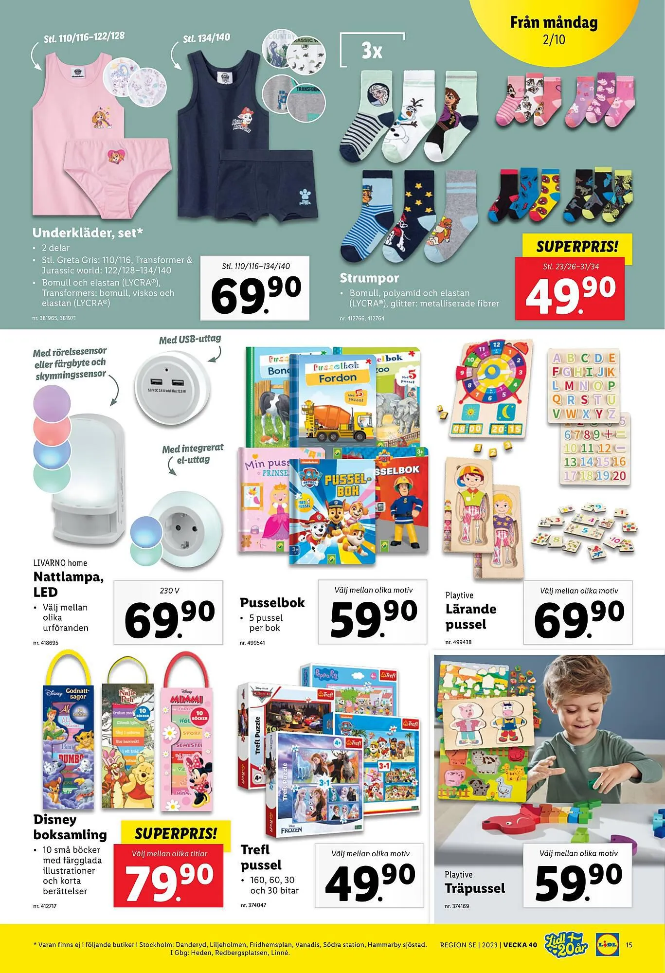 Lidl reklamblad från 2 oktober till 8 oktober 2023 - Reklamblad sidor 22