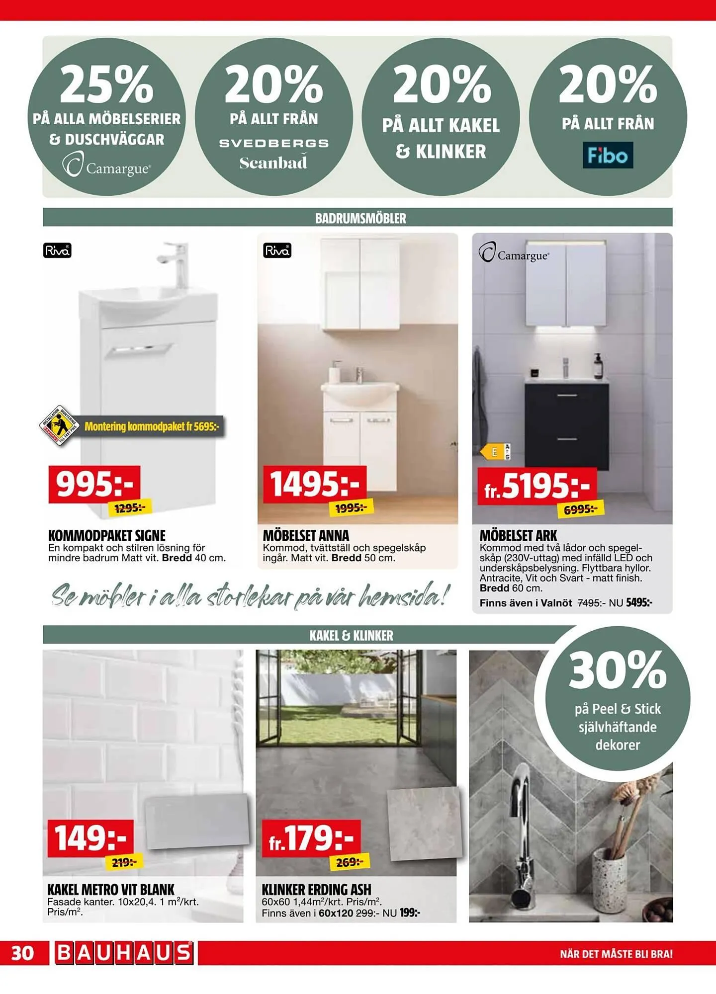 Bauhaus reklamblad från 4 maj till 18 maj 2026 - Reklamblad sidor 30
