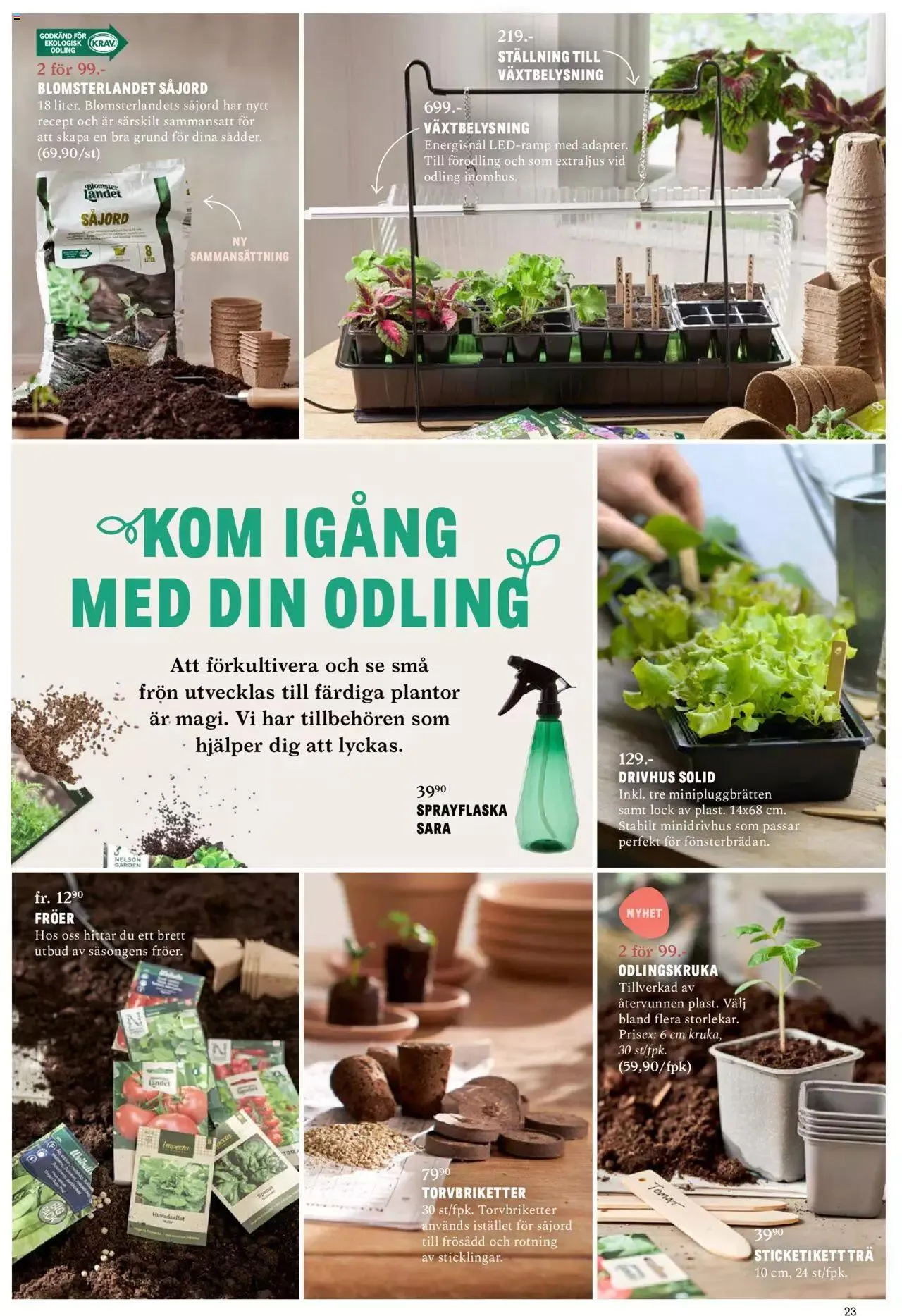 Blomsterlandet - Grönska #1 från 6 februari till 31 december 2023 - Reklamblad sidor 23