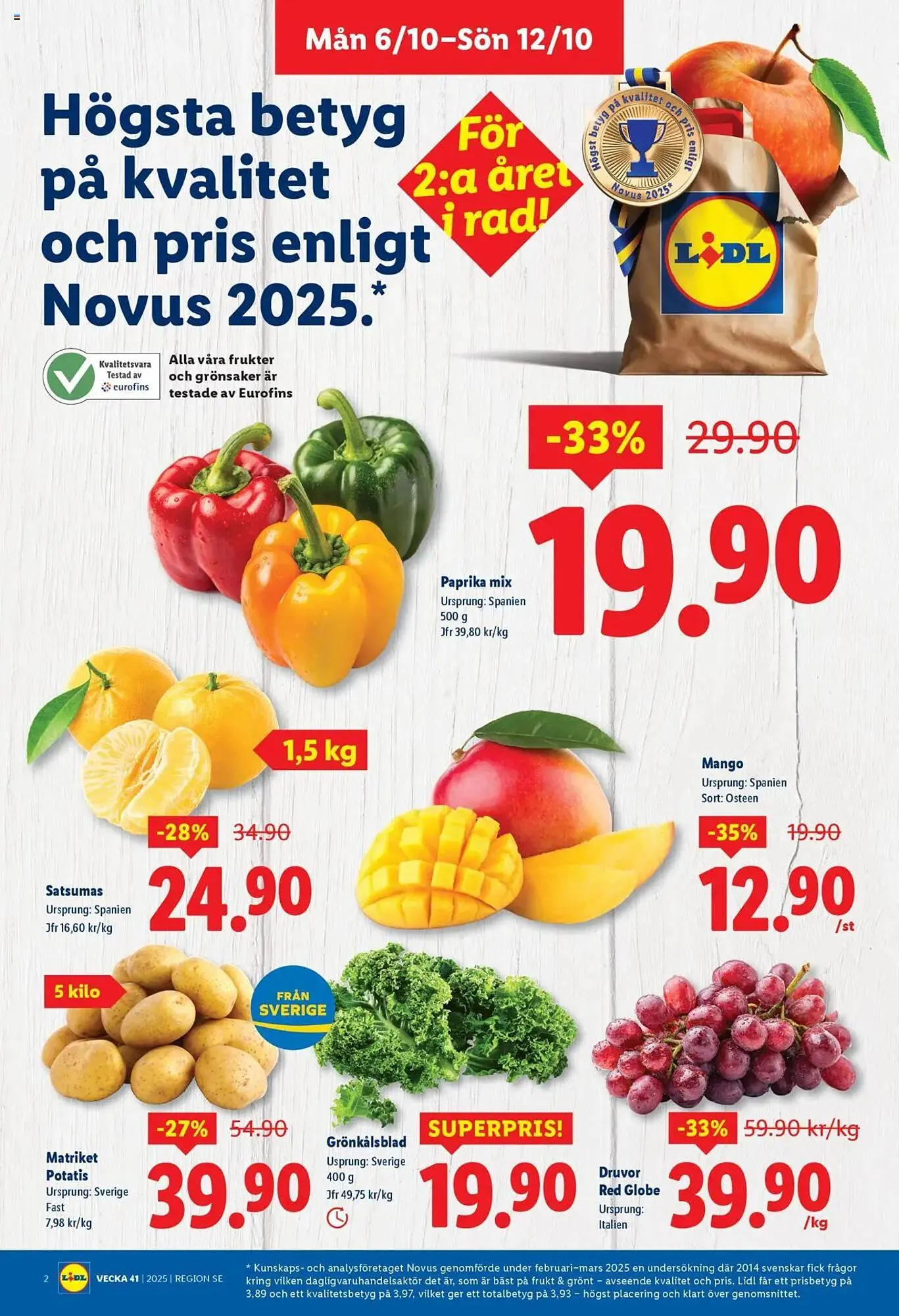 Lidl reklamblad från 6 oktober till 12 oktober 2025 - Reklamblad sidor 2