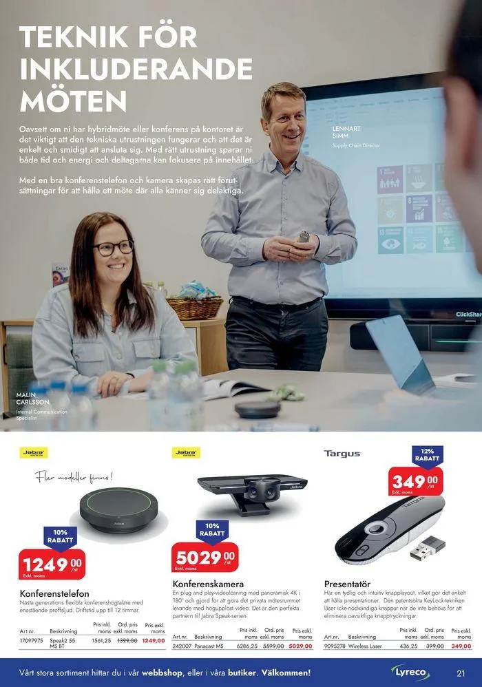 Lyreco 2024 ! från 7 maj till 31 december 2024 - Reklamblad sidor 21
