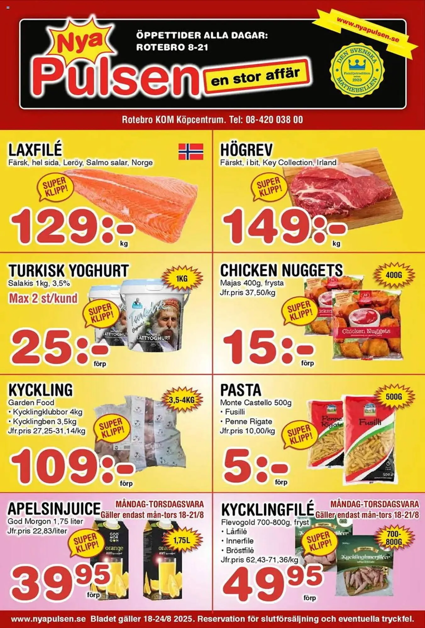 Nya Pulsen reklamblad - 1