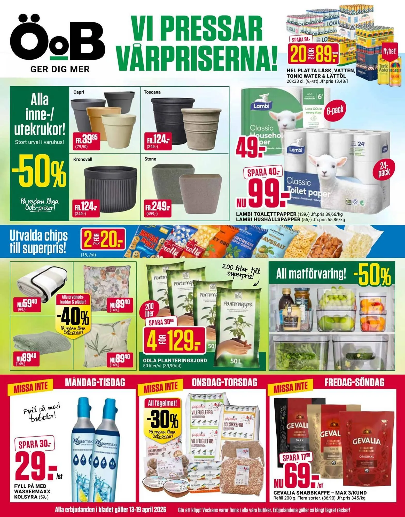 ÖoB annonsblad från 13 april till 20 april 2026 - Reklamblad sidor 1