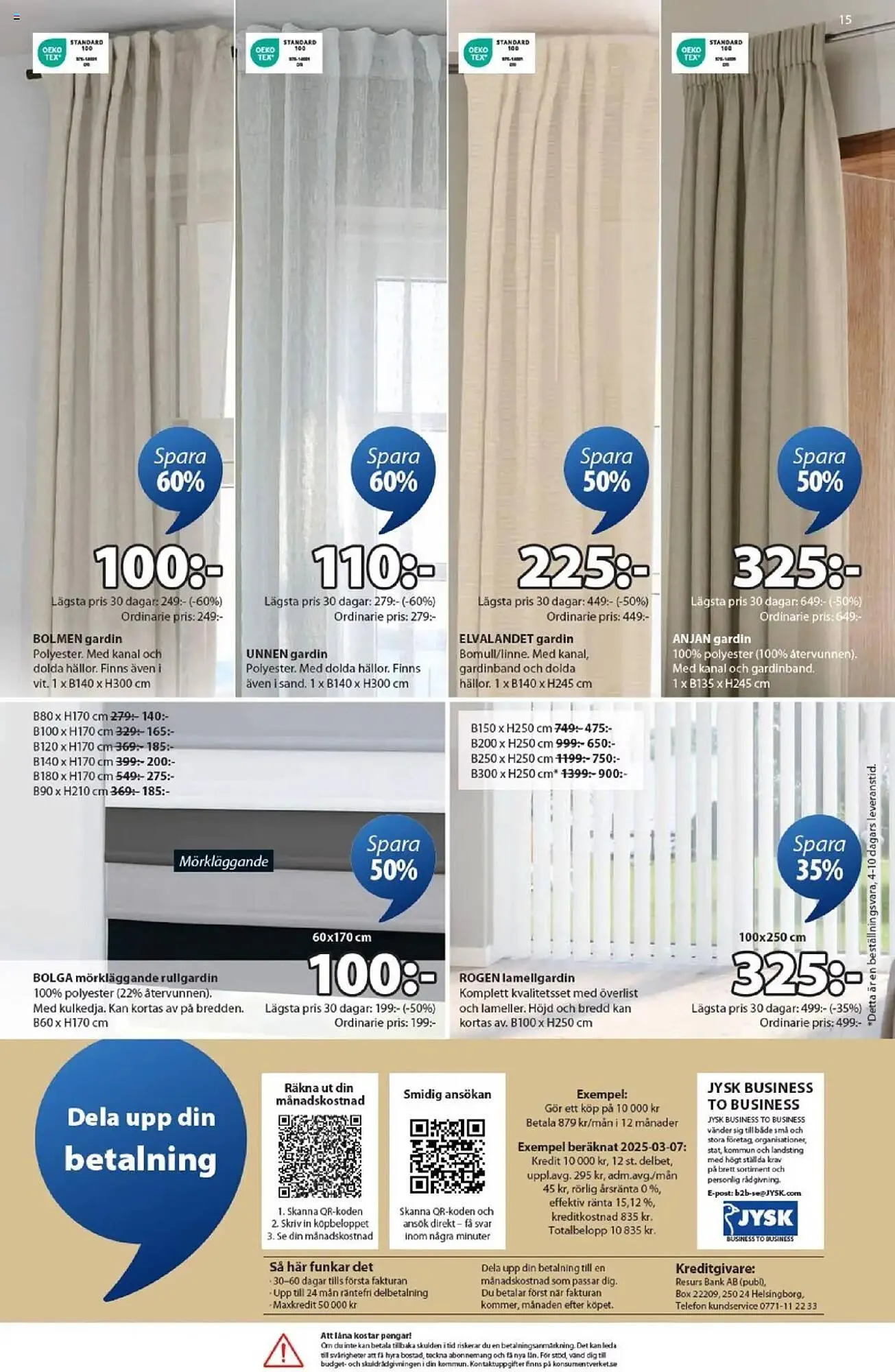 JYSK reklamblad från 6 oktober till 19 oktober 2025 - Reklamblad sidor 15