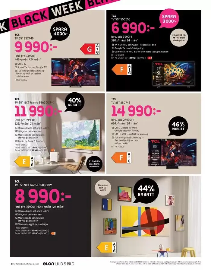 Black Week från 28 november till 1 december 2024 - Reklamblad sidor 2
