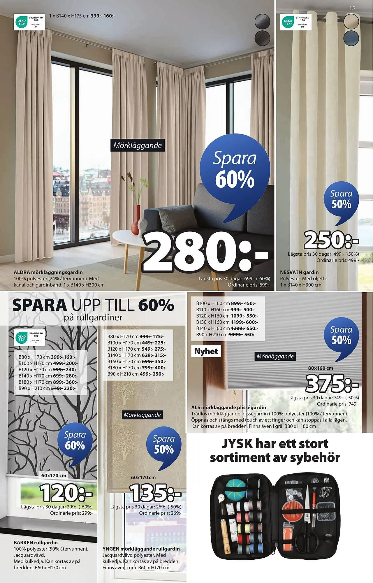 JYSK reklamblad från 22 september till 5 oktober 2025 - Reklamblad sidor 15