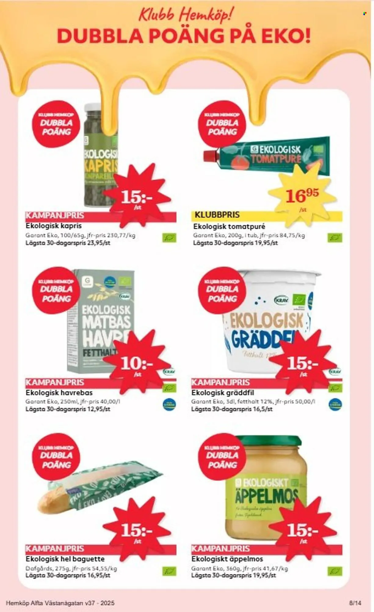 Hemköp reklamblad från 8 september till 14 september 2025 - Reklamblad sidor 8