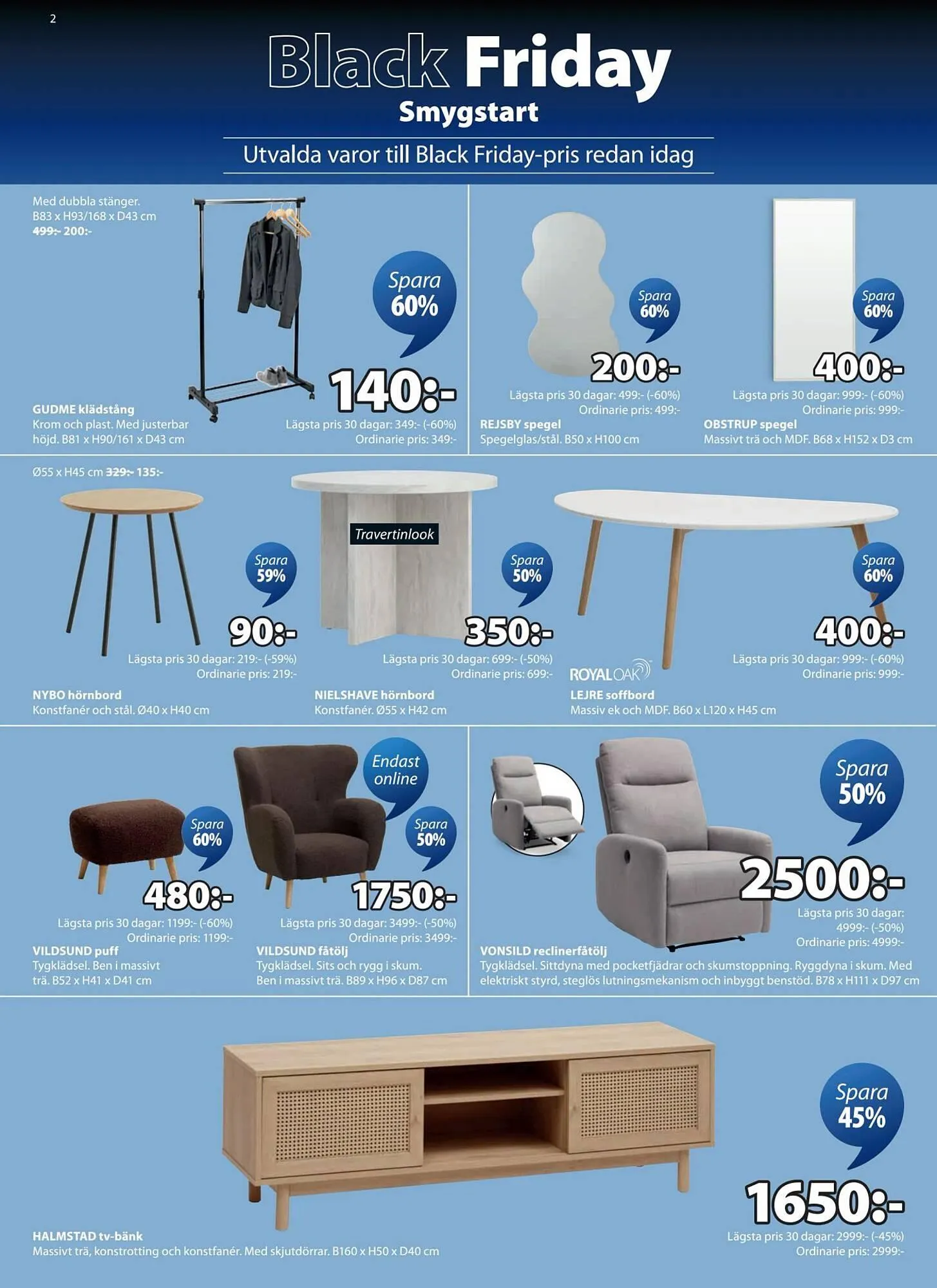 JYSK reklamblad från 17 november till 30 november 2025 - Reklamblad sidor 2