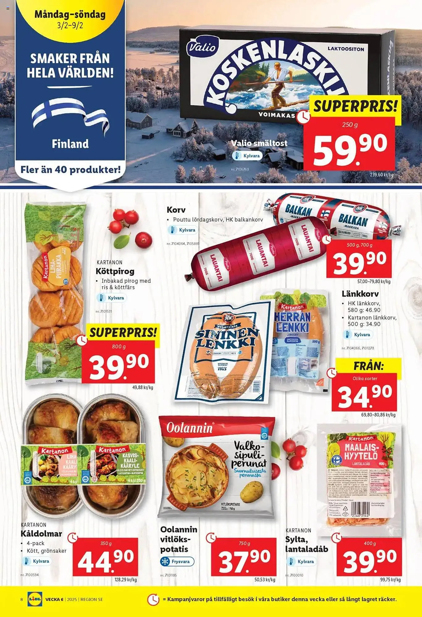 Lidl reklamblad från 3 februari till 9 februari 2025 - Reklamblad sidor 8