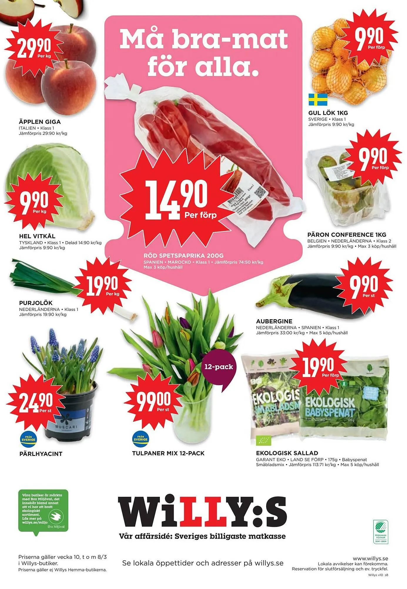 Willys reklamblad från 2 mars till 9 mars 2026 - Reklamblad sidor 8