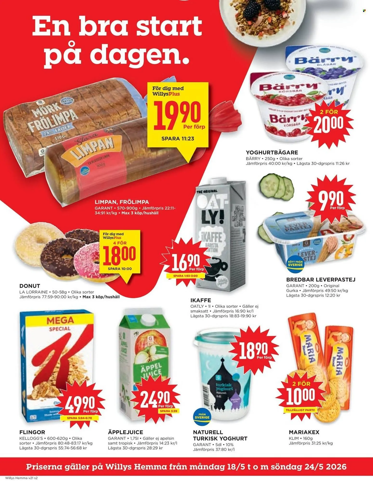 Willys reklamblad från 18 maj till 24 maj 2026 - Reklamblad sidor 2