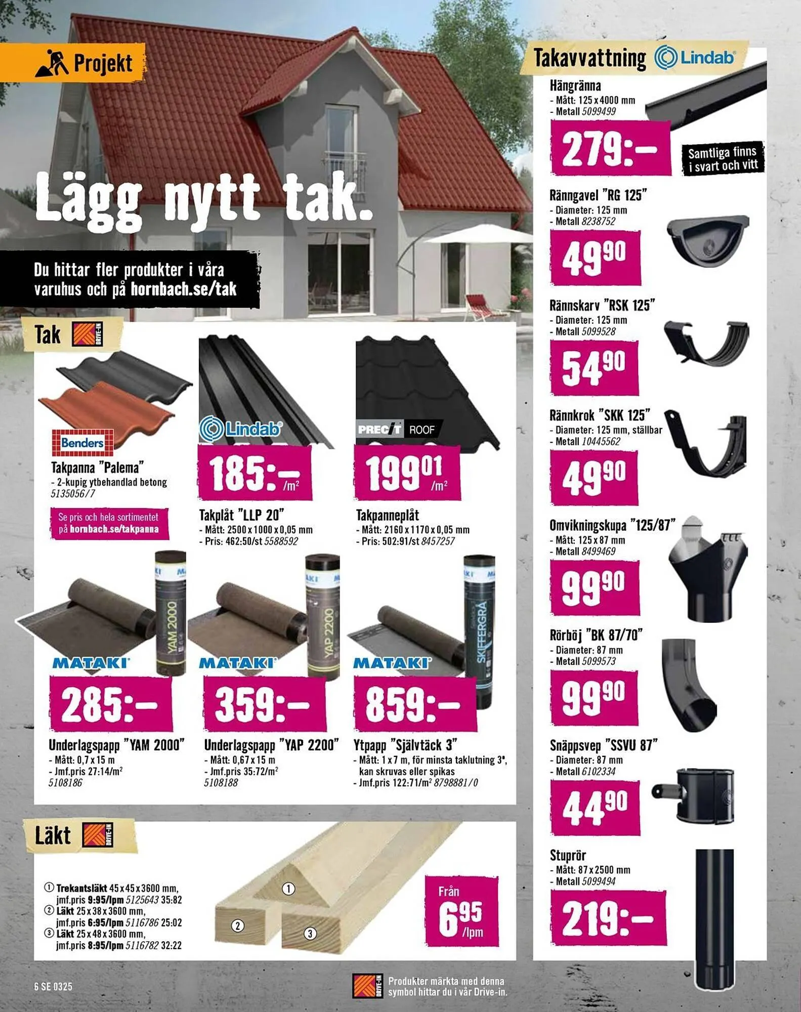 Hornbach reklamblad från 11 mars till 31 mars 2025 - Reklamblad sidor 6