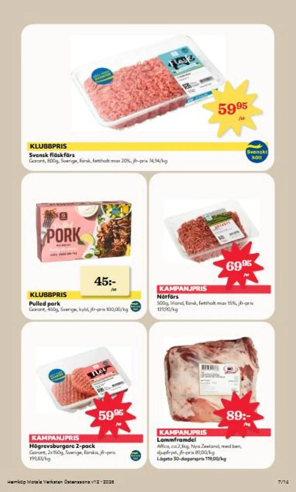 Hemköp reklamblad från 16 mars till 22 mars 2026 - Reklamblad sidor 7