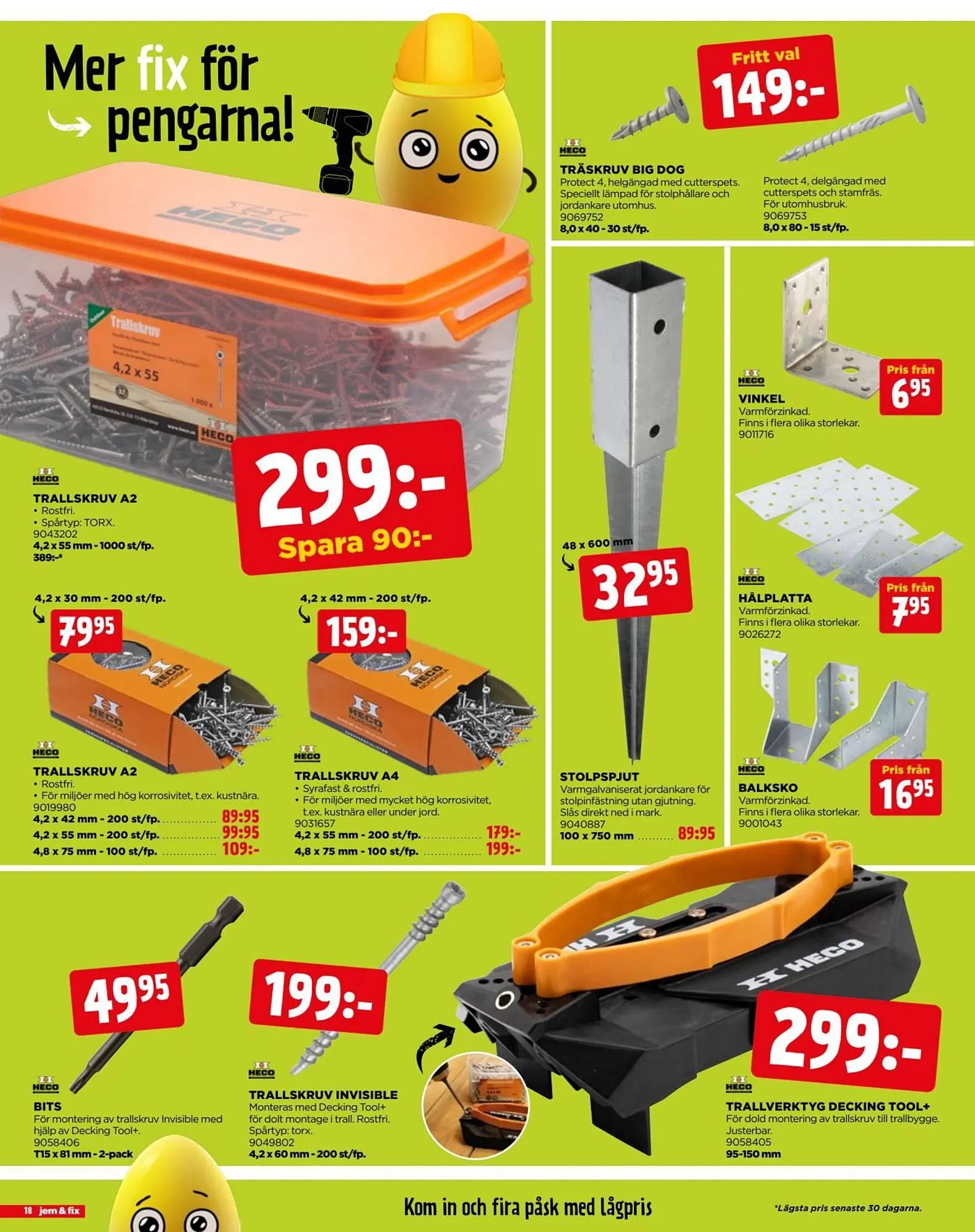 Jem&Fix reklamblad från 30 mars till 6 april 2026 - Reklamblad sidor 18