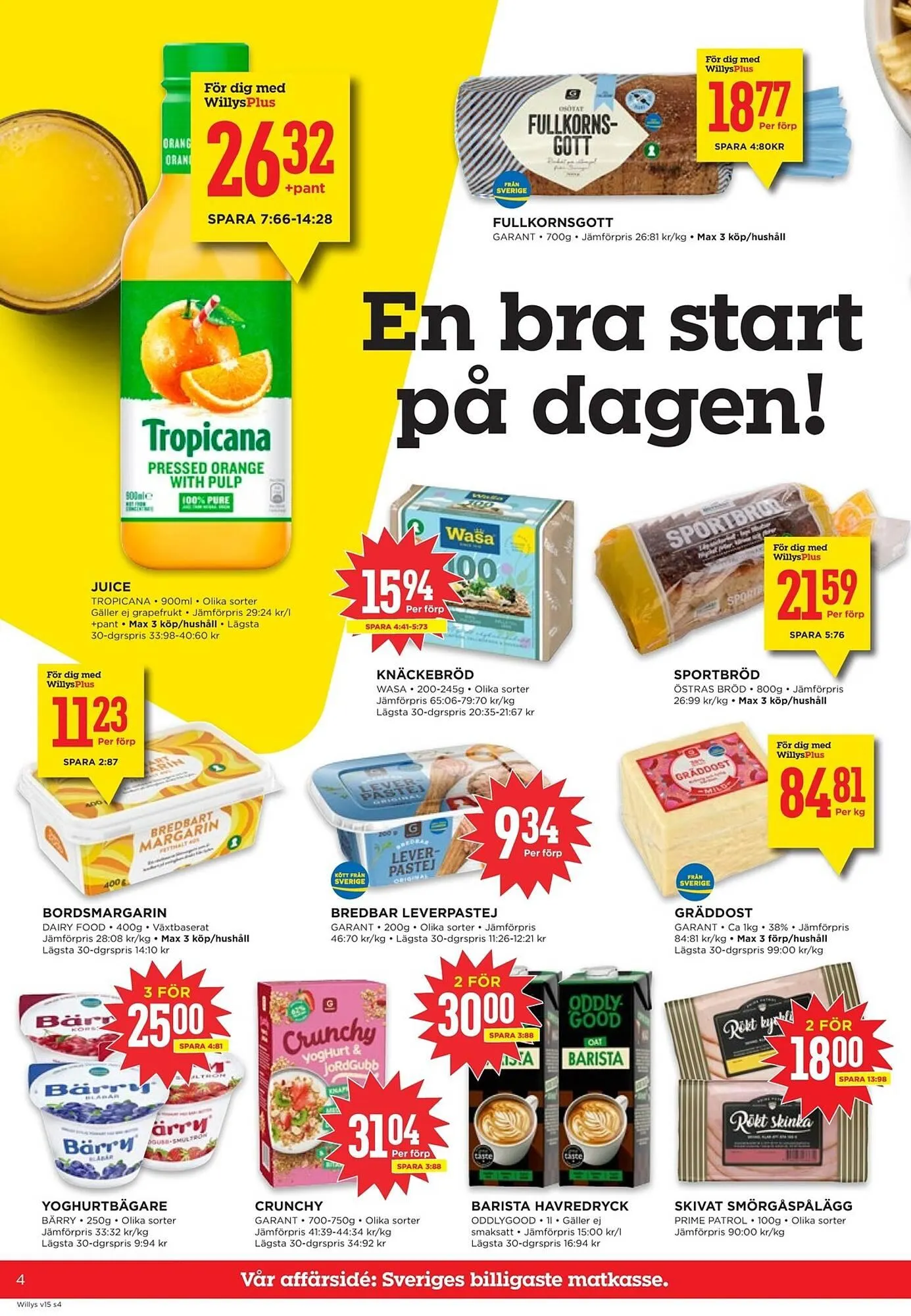 Willys reklamblad från 6 april till 12 april 2026 - Reklamblad sidor 4
