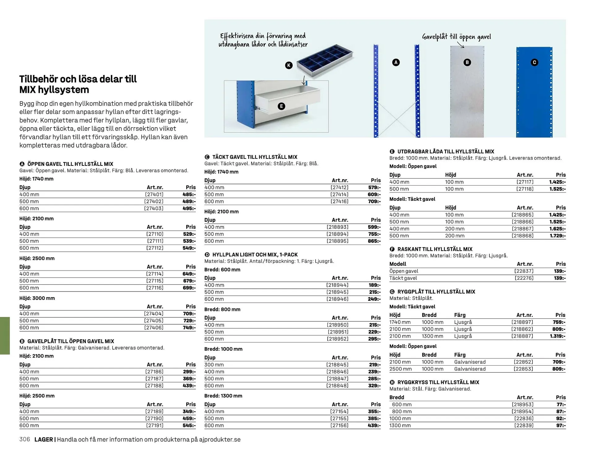 AJ Produkter reklamblad från 1 januari till 31 december 2025 - Reklamblad sidor 306