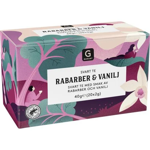 Rabarber Vanilj Svart Te