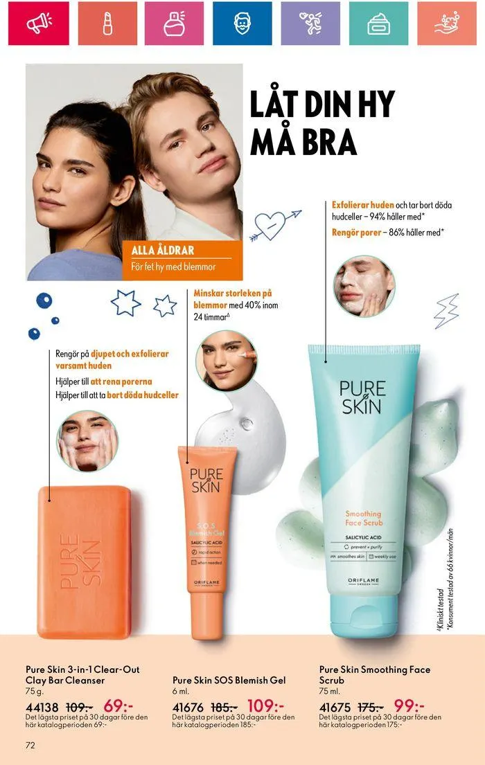 Oriflame reklamblad från 20 juni till 4 juli 2024 - Reklamblad sidor 72