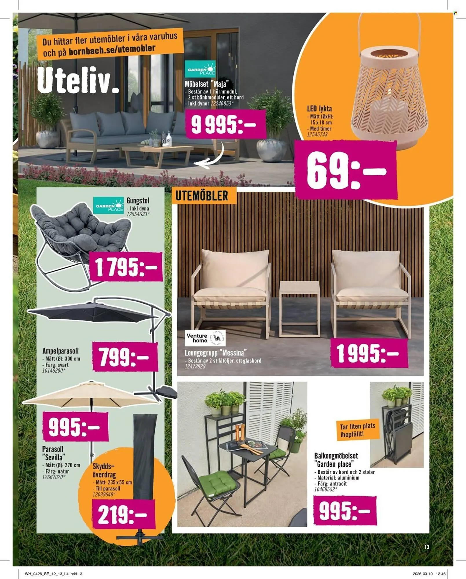 Hornbach reklamblad från 1 april till 30 april 2026 - Reklamblad sidor 13