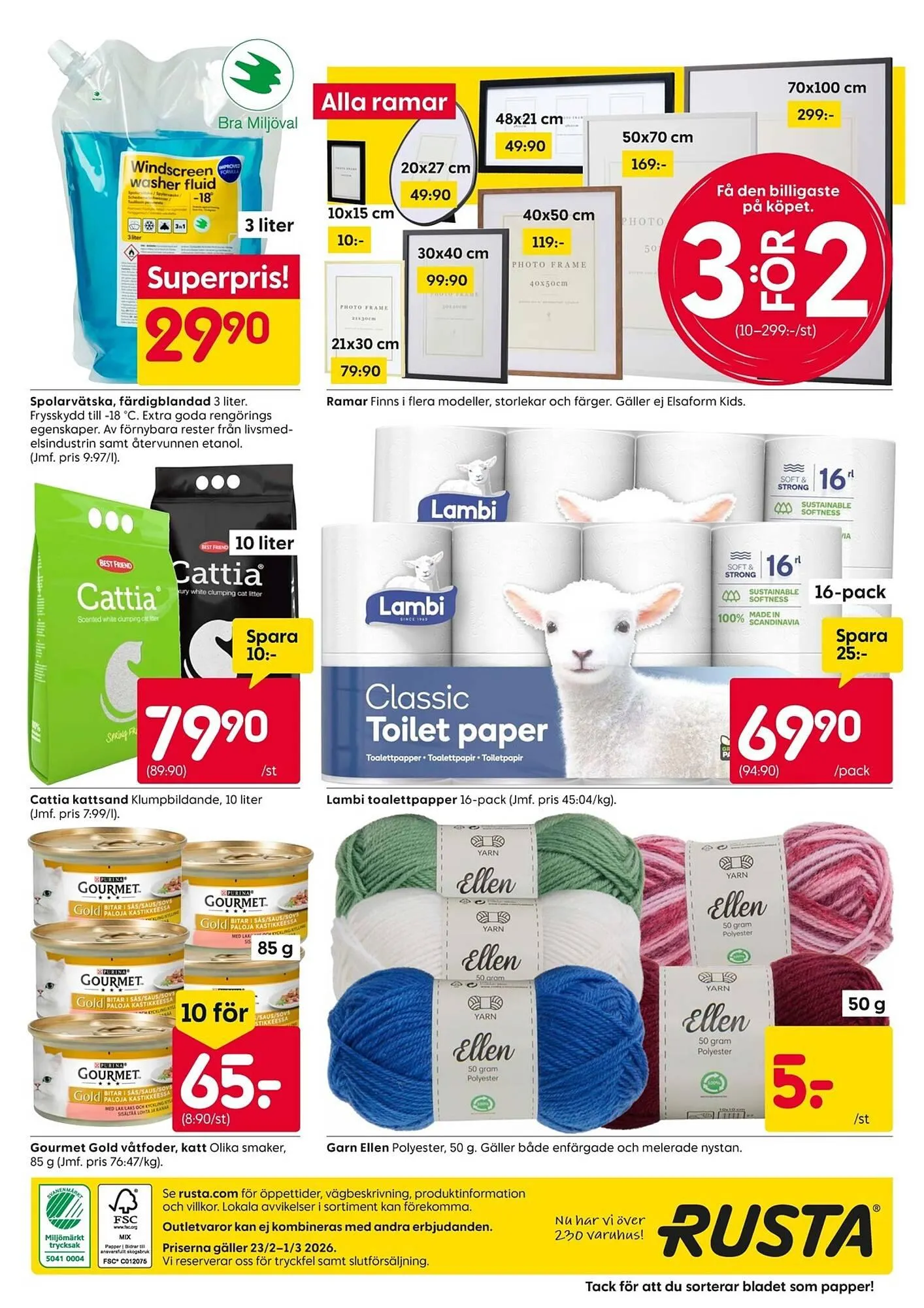 Rusta reklamblad från 23 februari till 1 mars 2026 - Reklamblad sidor 16