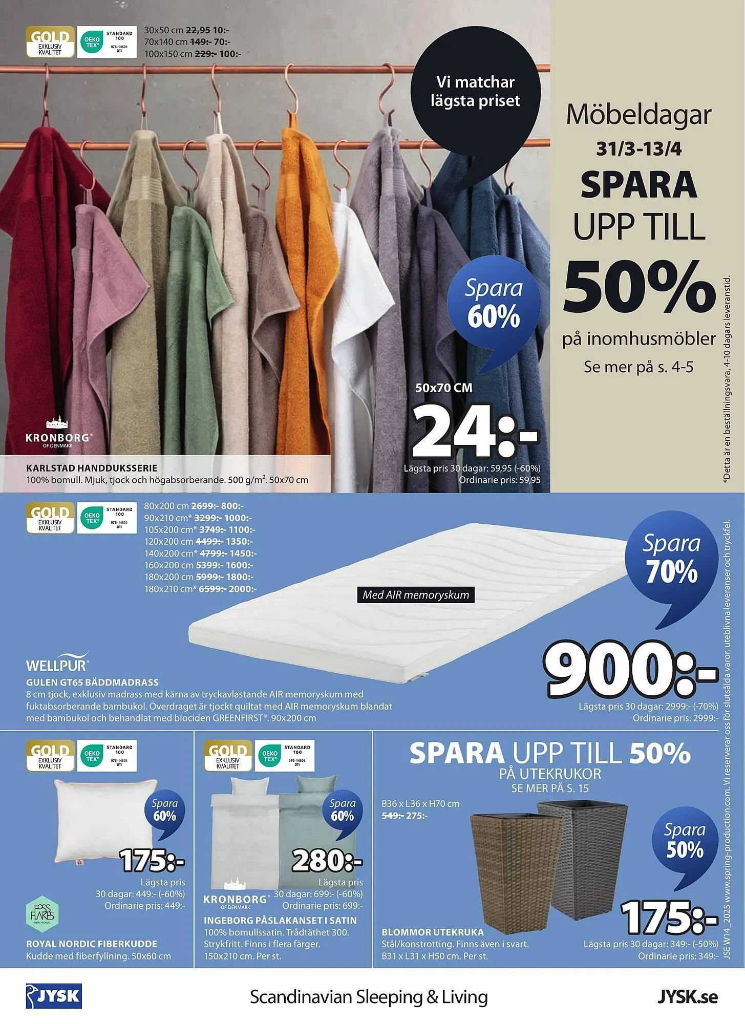 JYSK reklamblad från 31 mars till 13 april 2025 - Reklamblad sidor 16