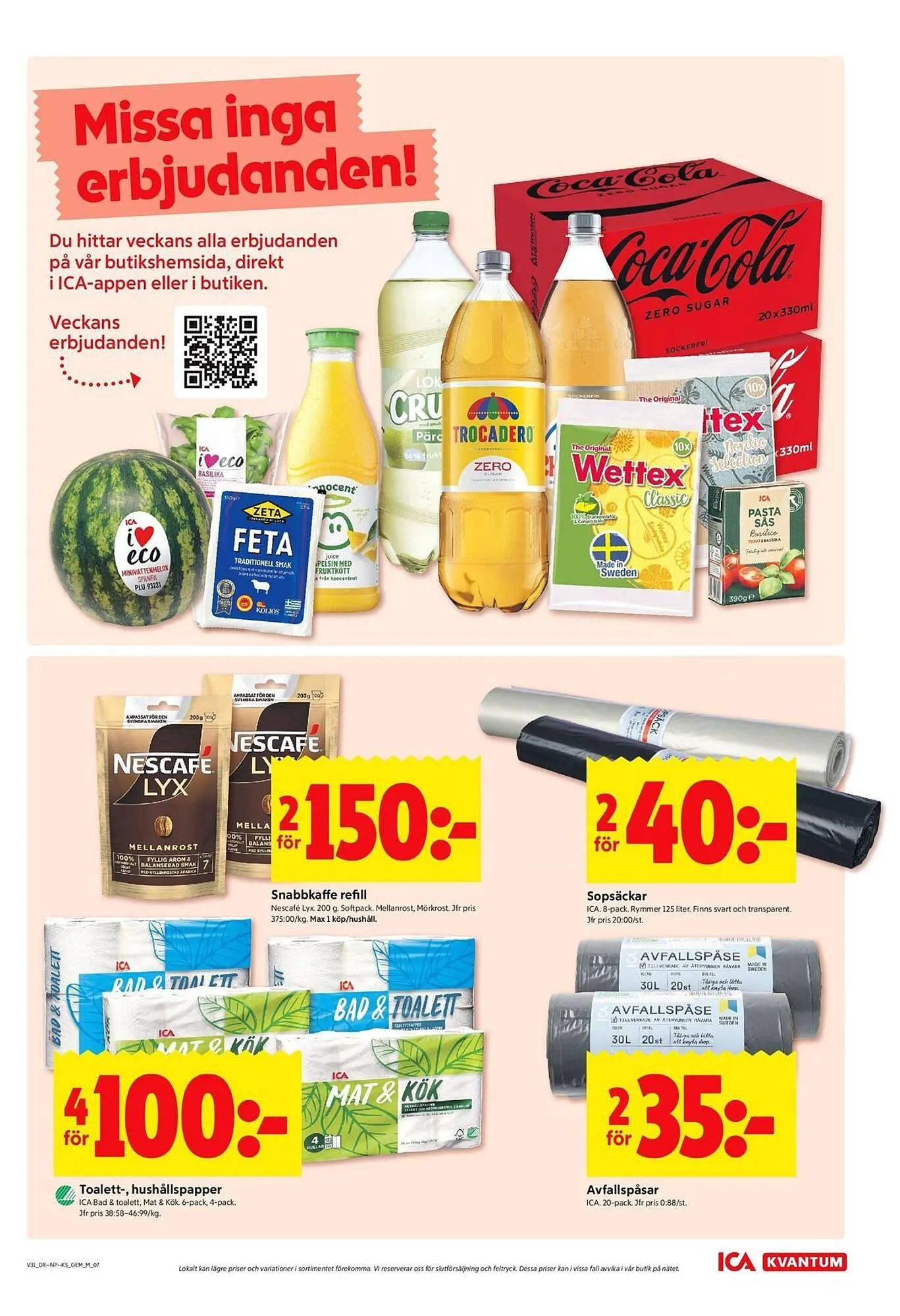 ICA Kvantum reklamblad från 28 juli till 3 augusti 2025 - Reklamblad sidor 7