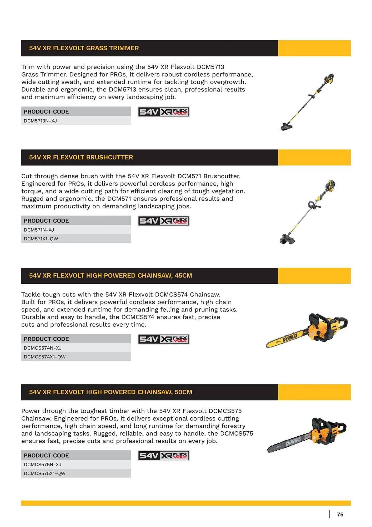 Dewalt reklamblad från 18 oktober till 1 november 2025 - Reklamblad sidor 75