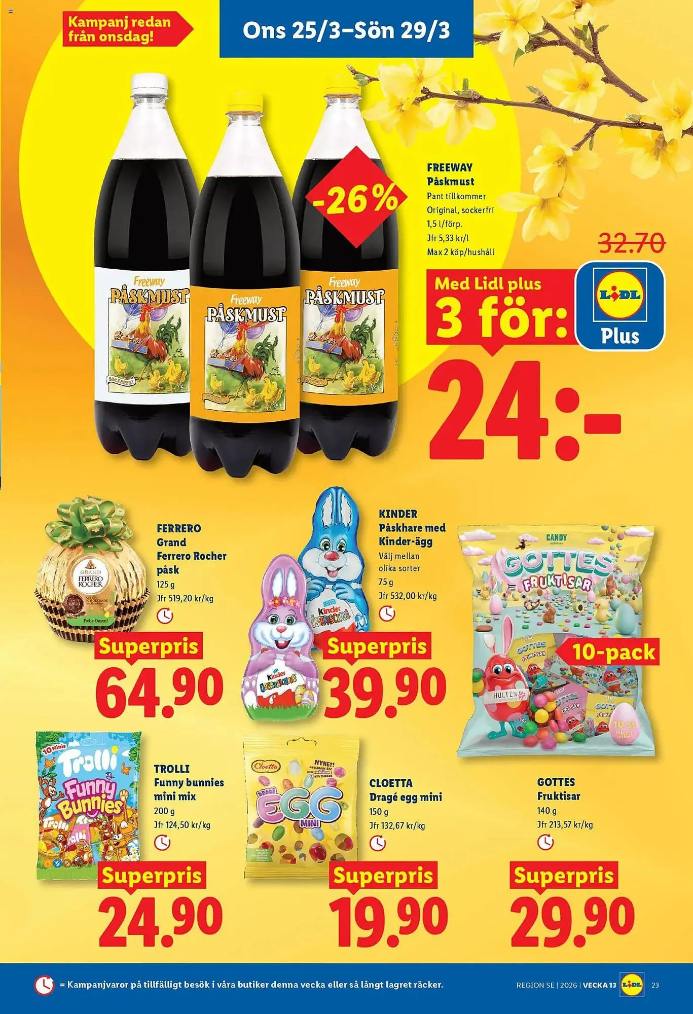 Lidl reklamblad från 23 mars till 29 mars 2026 - Reklamblad sidor 26
