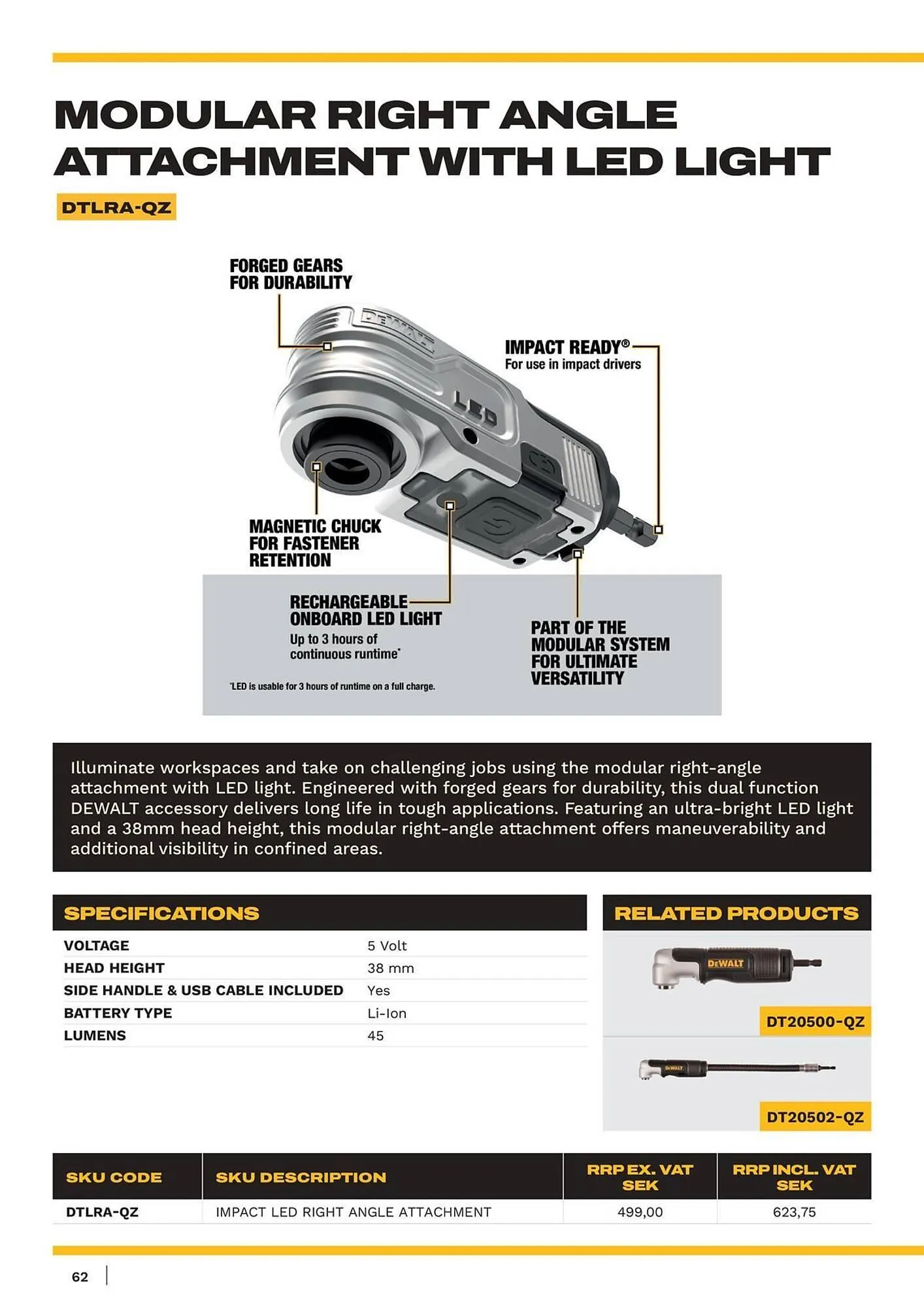 Dewalt reklamblad från 9 maj till 31 augusti 2025 - Reklamblad sidor 62