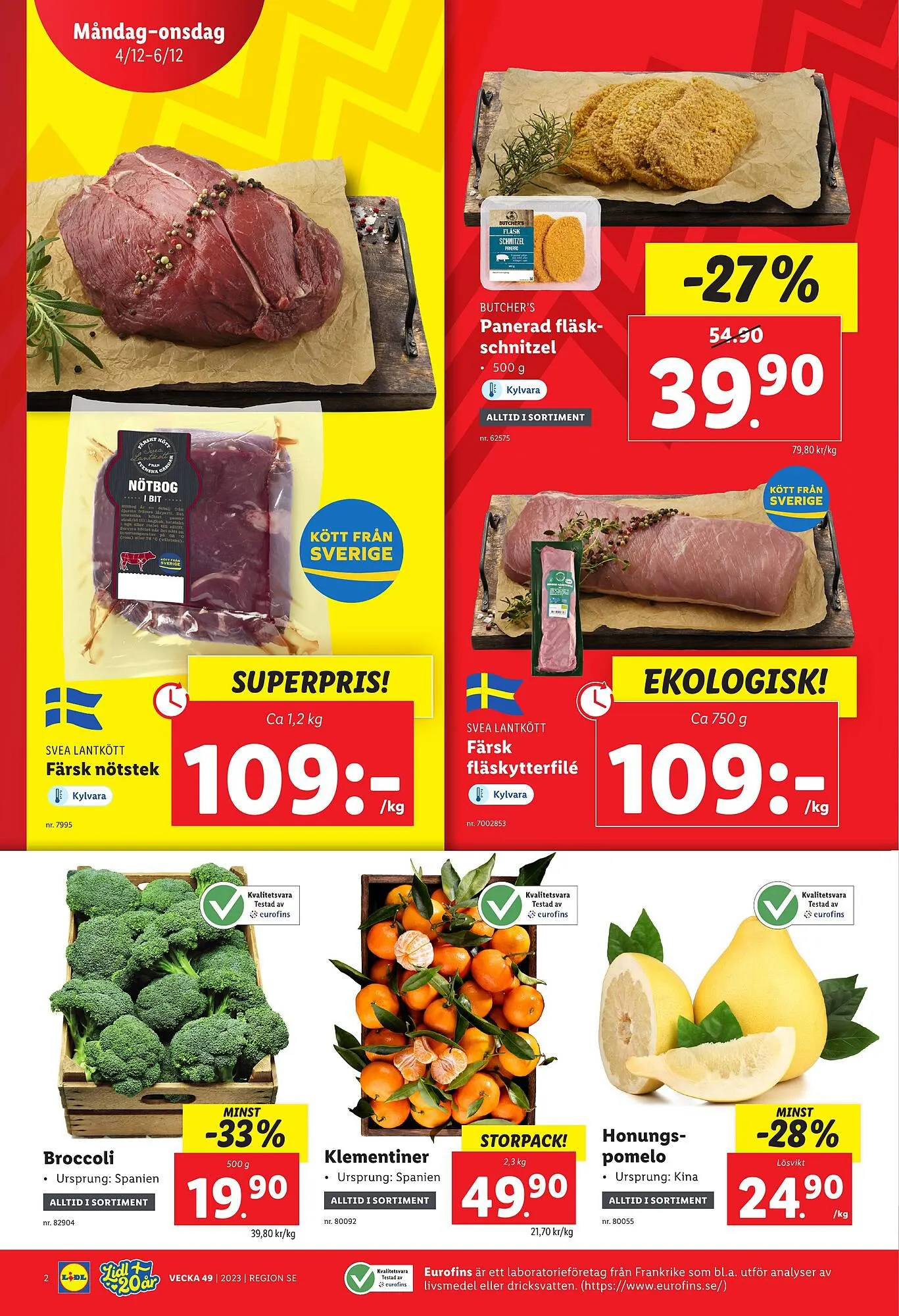 Lidl reklamblad från 4 december till 10 december 2023 - Reklamblad sidor 2