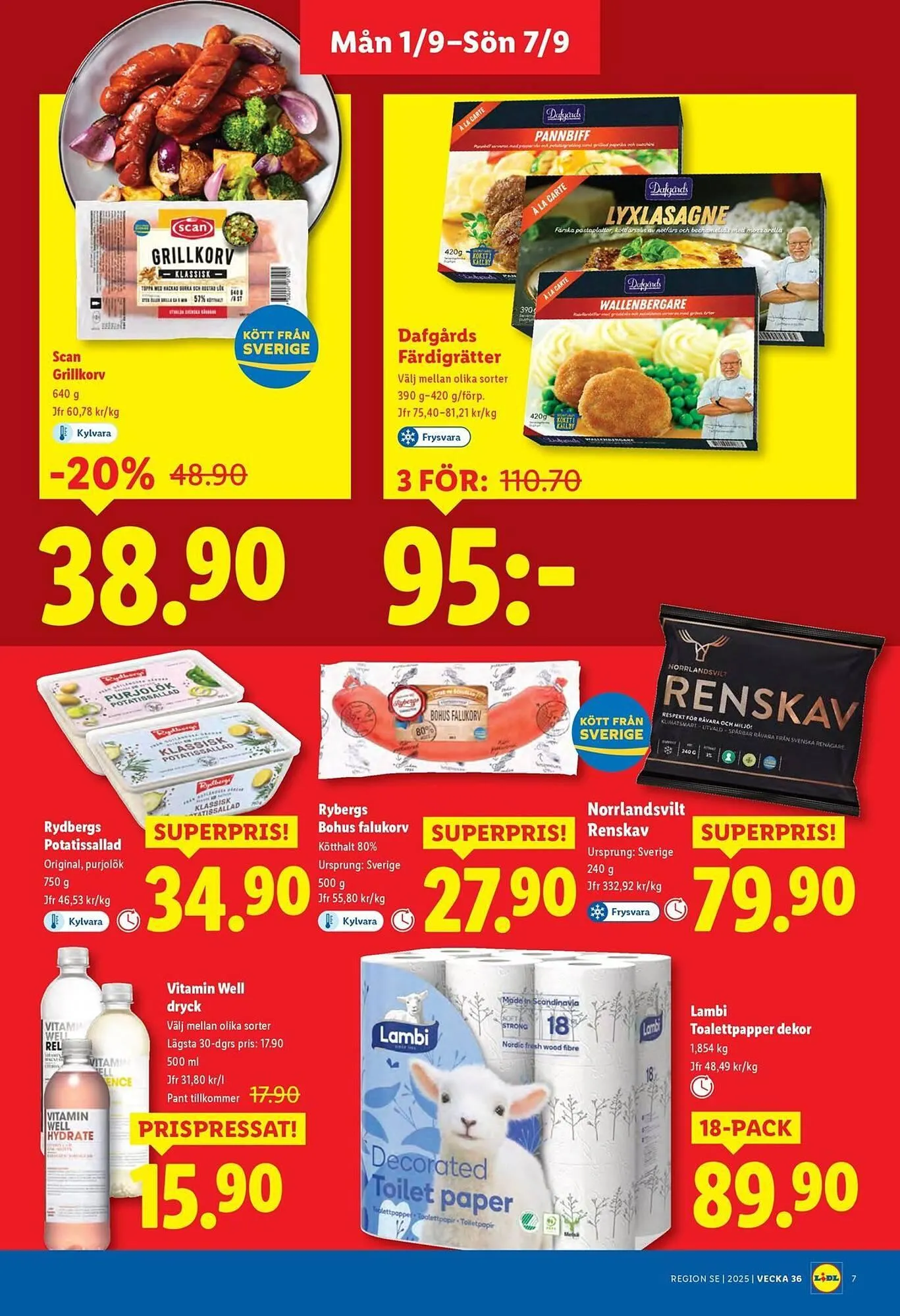 Lidl reklamblad från 1 september till 7 september 2025 - Reklamblad sidor 7