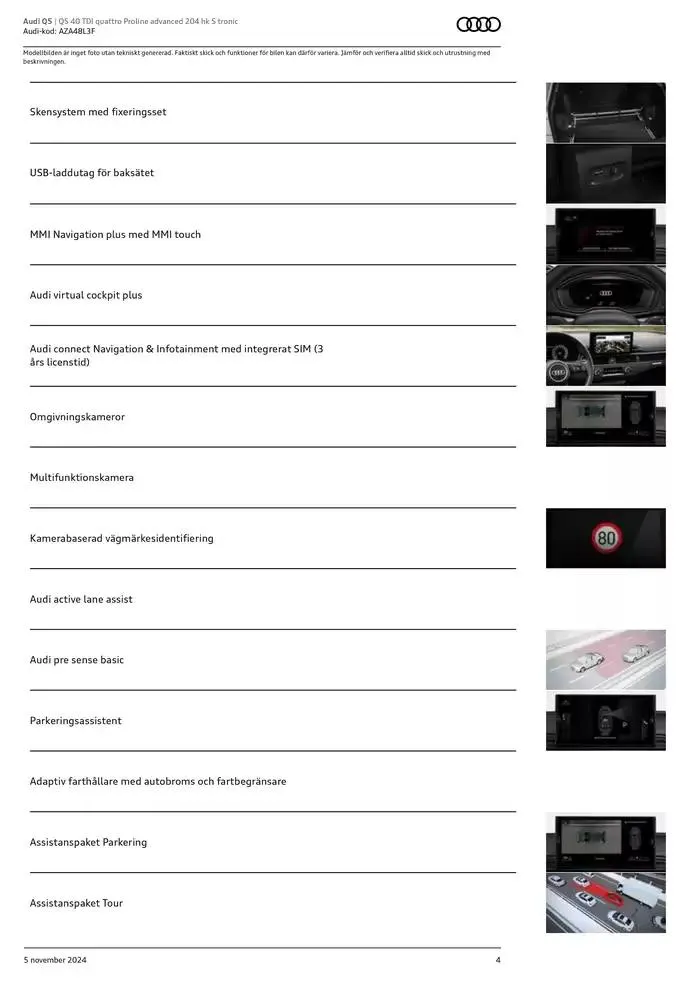 Audi Q5 från 5 november till 5 november 2025 - Reklamblad sidor 4