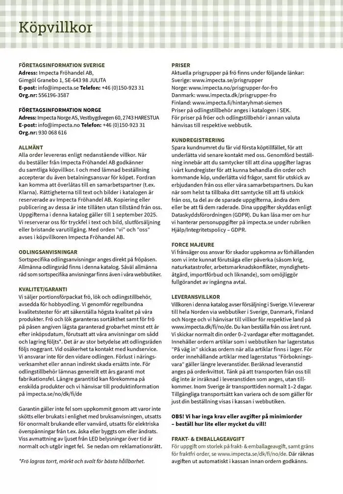 Frökatalog 2025! från 23 januari till 31 december 2025 - Reklamblad sidor 370