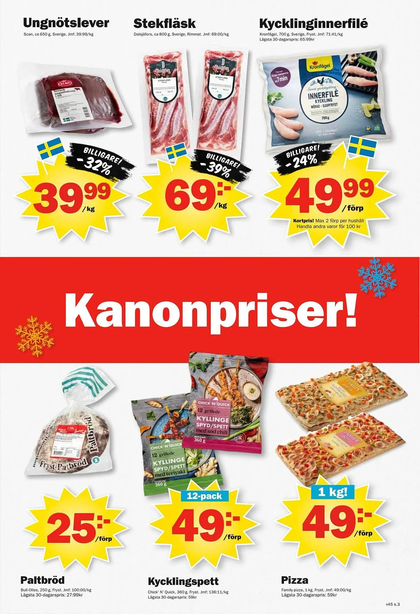 Pekås reklamblad från 3 november till 9 november 2025 - Reklamblad sidor 3