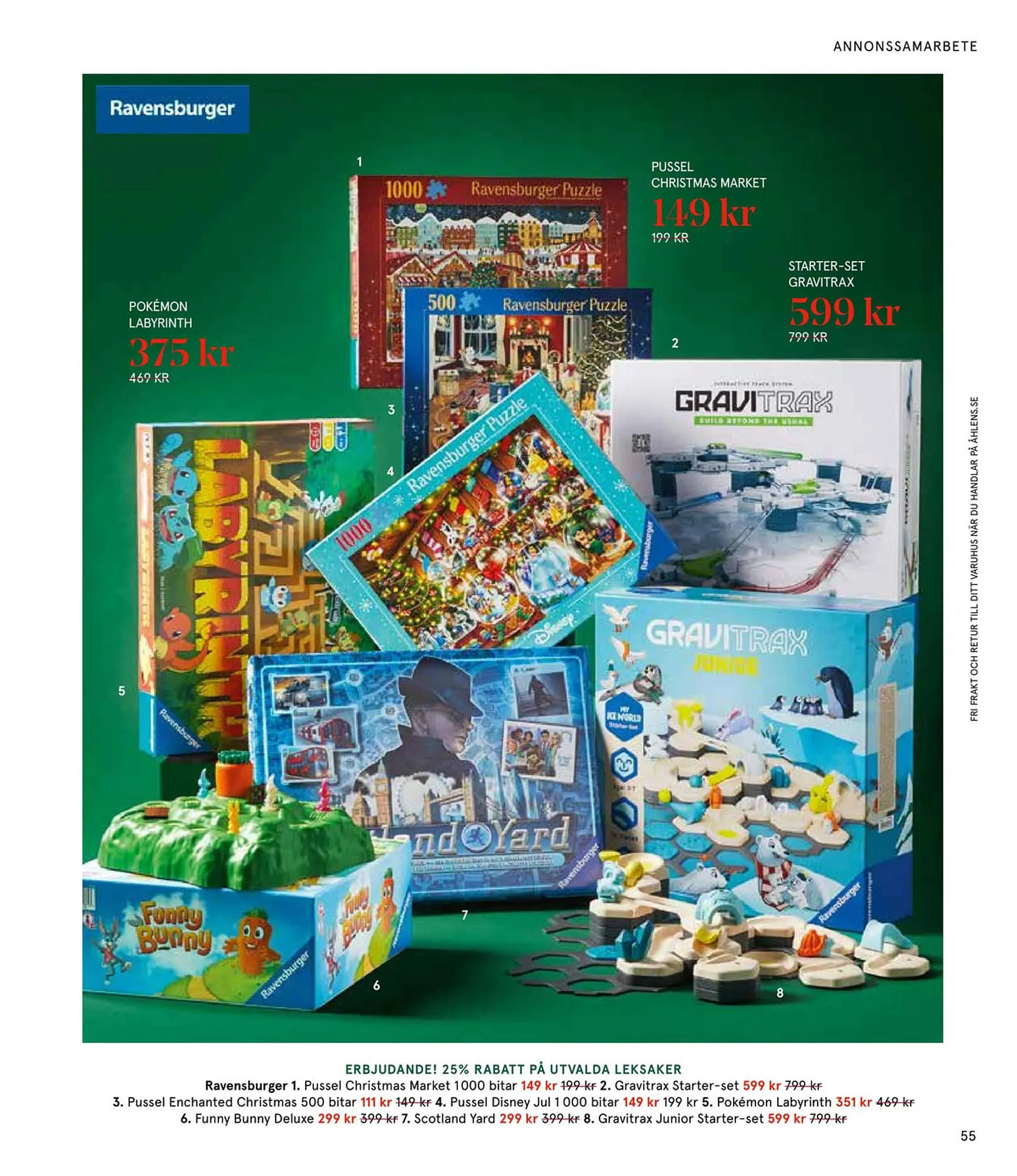 Åhléns reklamblad från 25 november till 24 december 2024 - Reklamblad sidor 55