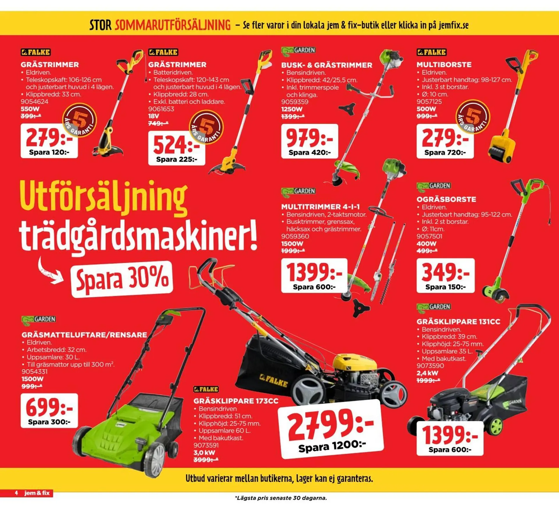 Jem&Fix reklamblad från 4 augusti till 24 augusti 2025 - Reklamblad sidor 4