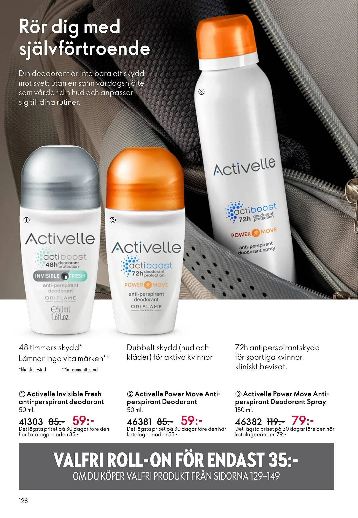 Oriflame reklamblad från 11 mars till 31 mars 2026 - Reklamblad sidor 128