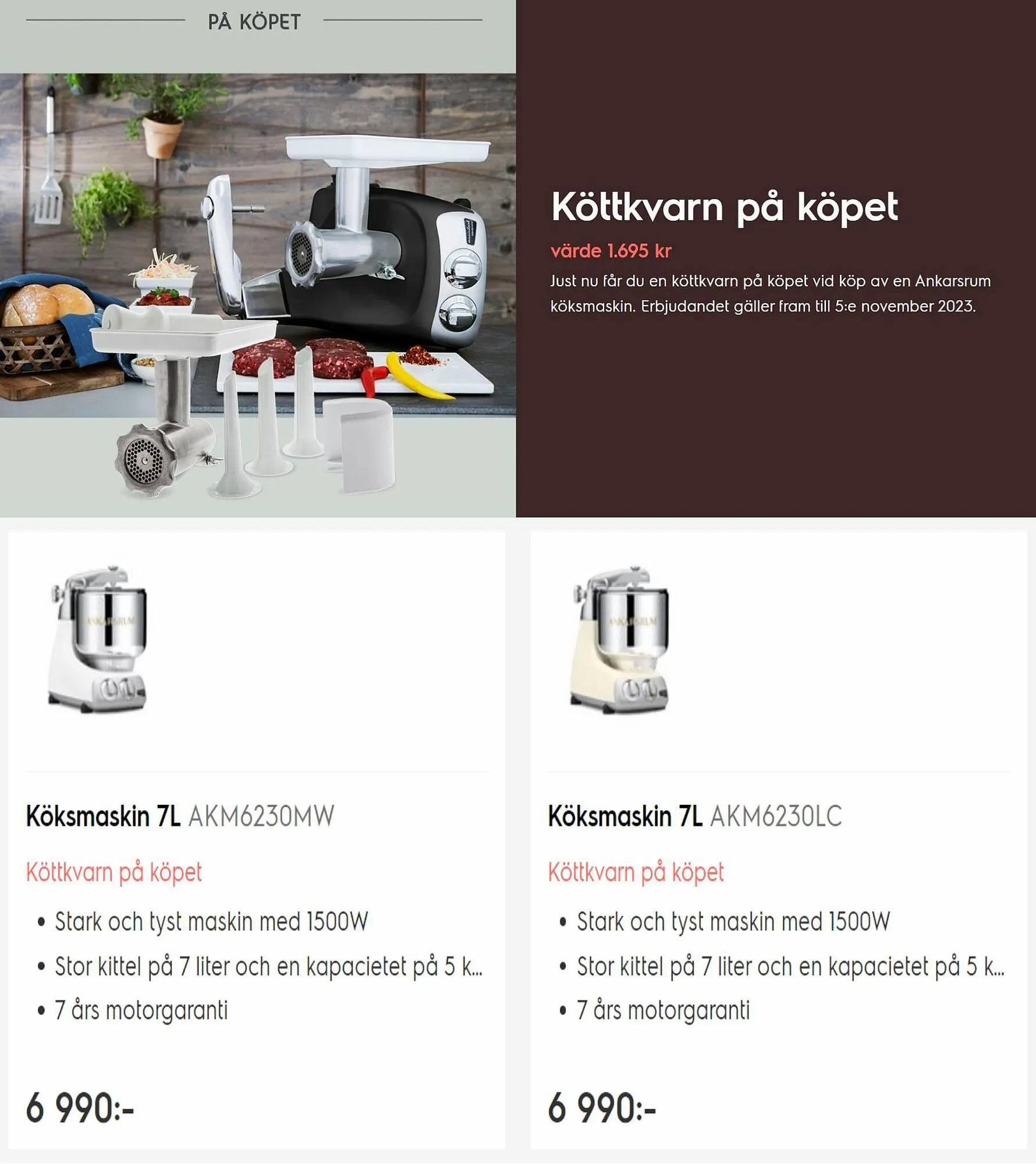 Electrolux Home reklamblad från 3 oktober till 5 november 2023 - Reklamblad sidor 7