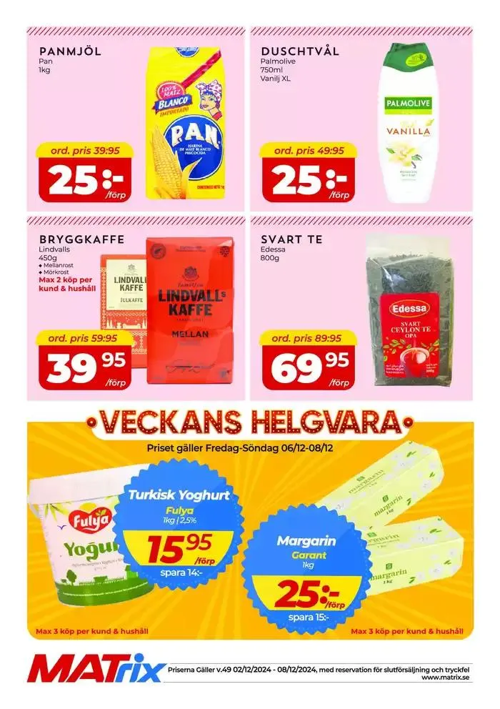 Matrix Veckans Annons från 3 december till 17 december 2024 - Reklamblad sidor 4