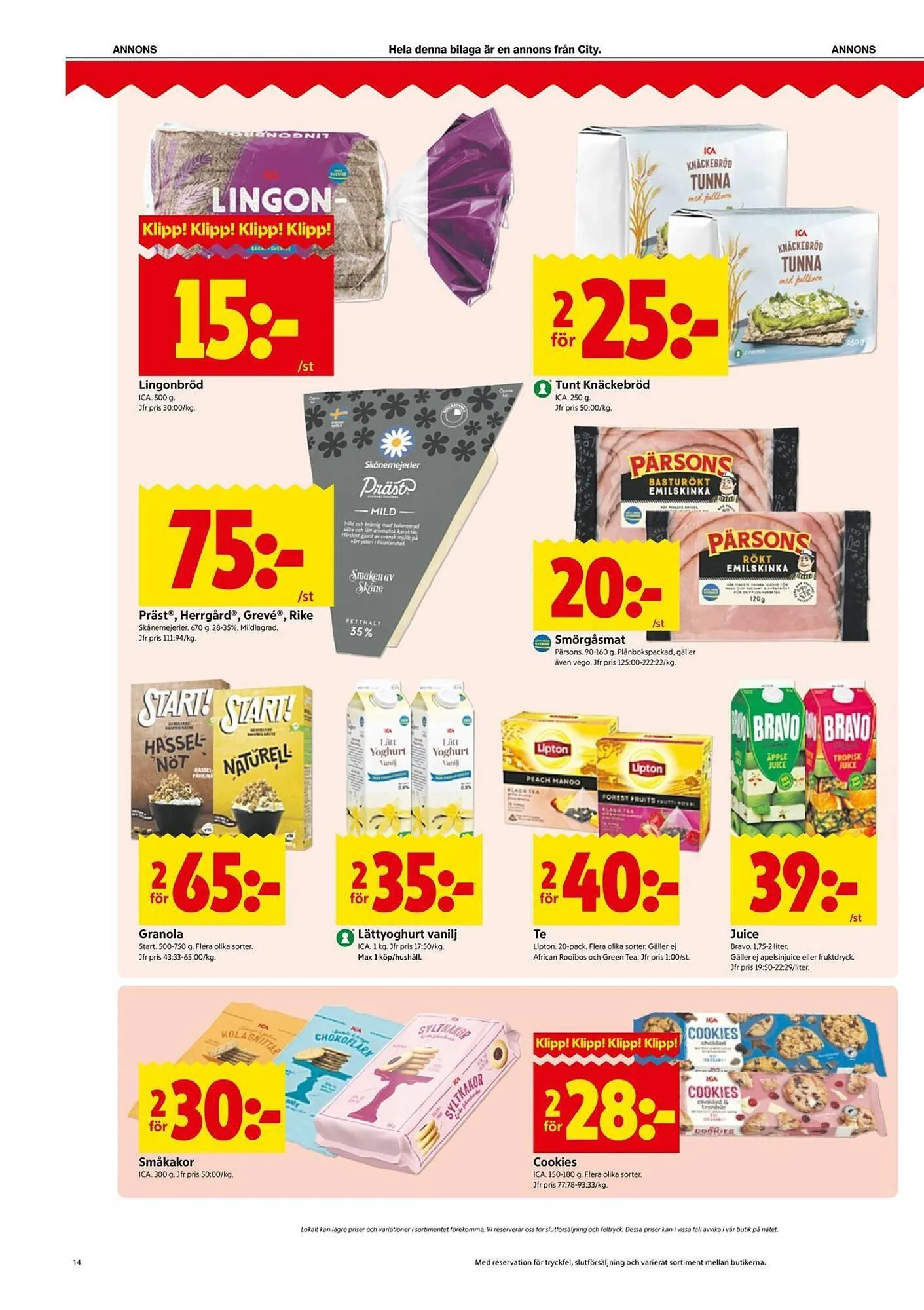 ICA Kvantum reklamblad från 2 februari till 8 februari 2026 - Reklamblad sidor 14