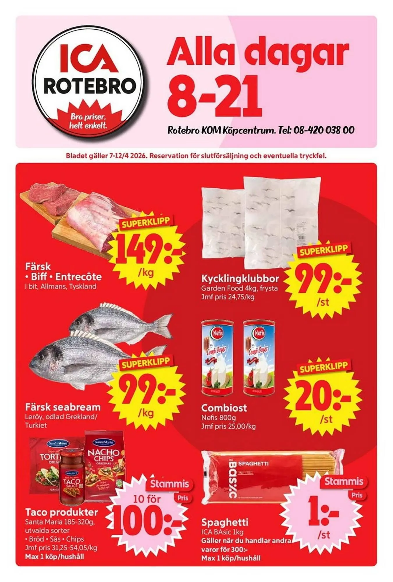 Nya Pulsen reklamblad från 7 april till 12 april 2026 - Reklamblad sidor 1