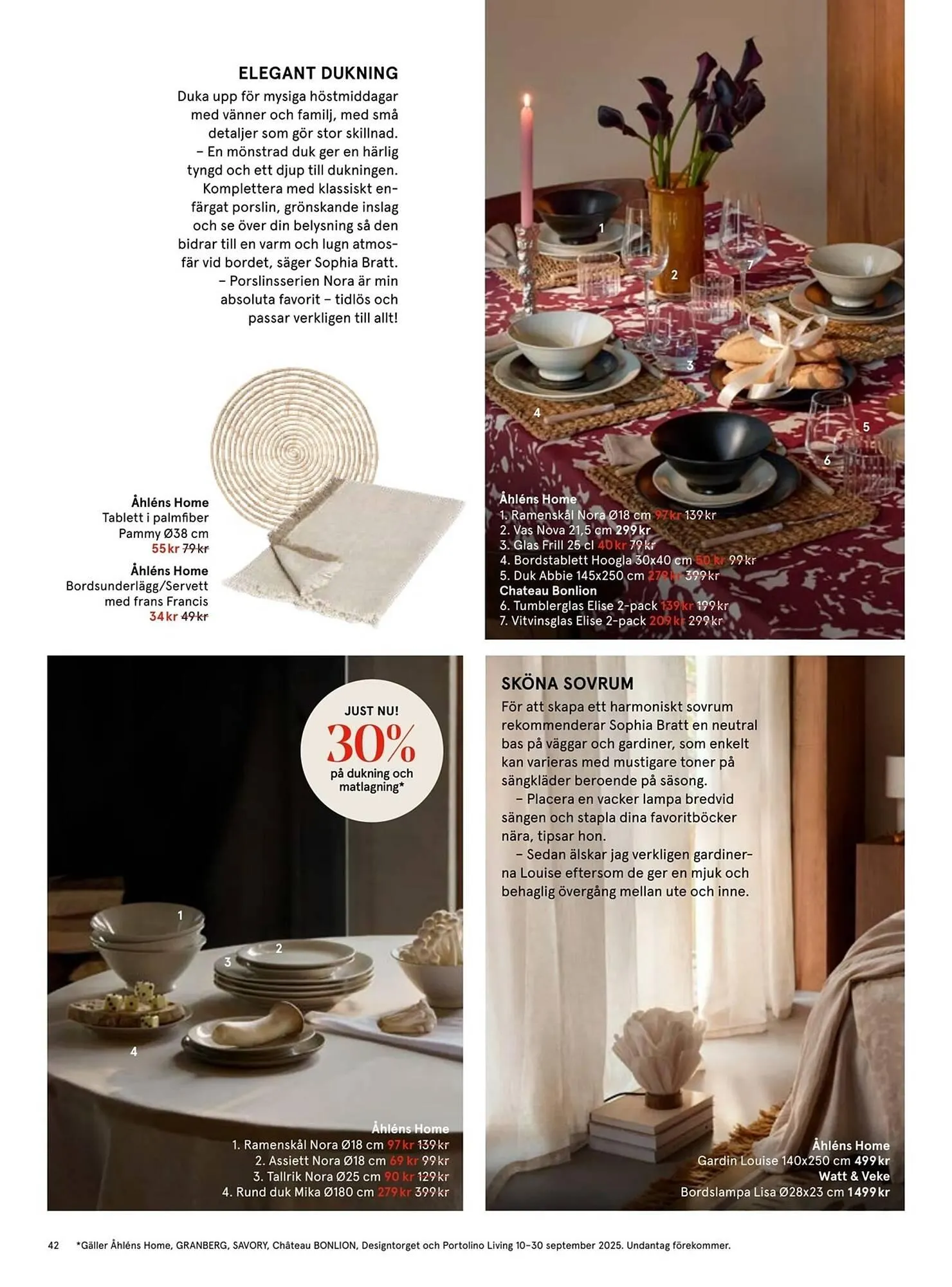 Åhléns reklamblad från 17 september till 7 oktober 2025 - Reklamblad sidor 42